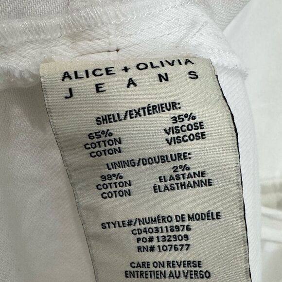 NEW Alice + Olivia MIRANDA MAXI DENIM DRESS in white - Picture 8 of 10